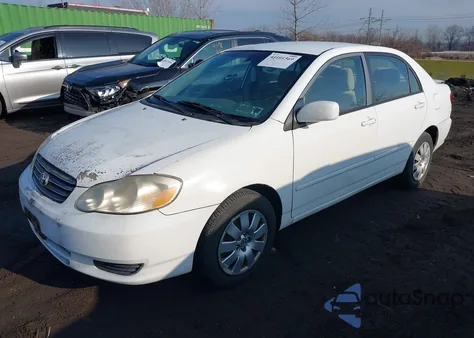 2004 Toyota Corolla Le z USA, uszkodzony, nr VIN 2T1BR38E14C213020